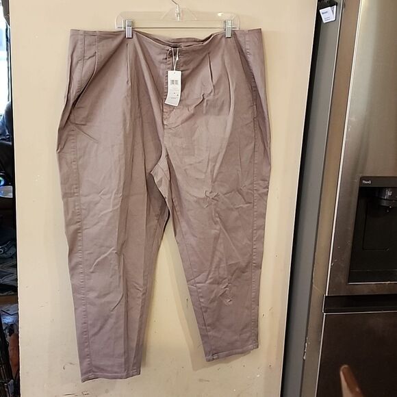 Eileen Fisher tap ankle pants with pleats NWT Size 28 - Picture 1 of 4
